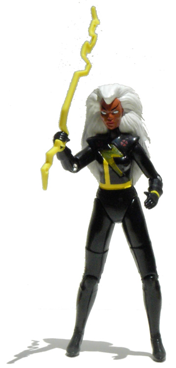 Storm in black costume